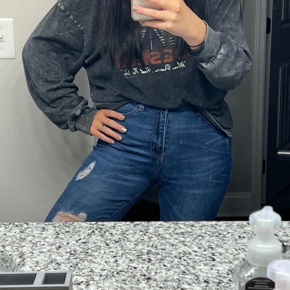 Kancan Dark Wash Raw Hem Distressed 10” High Rise Skinny Jeans Size 26 - Picture 11 of 11